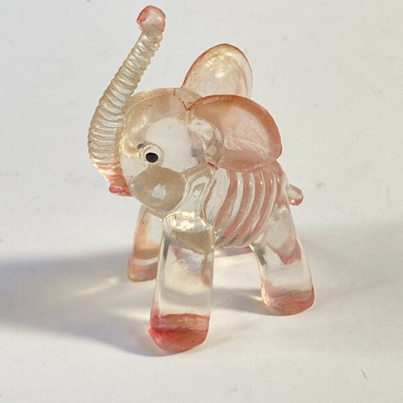 Vintage Hong Kong Lucite Animal Figurine Set of 4 – Cat, Dog, Swan, Elephant - Picture 14 of 15